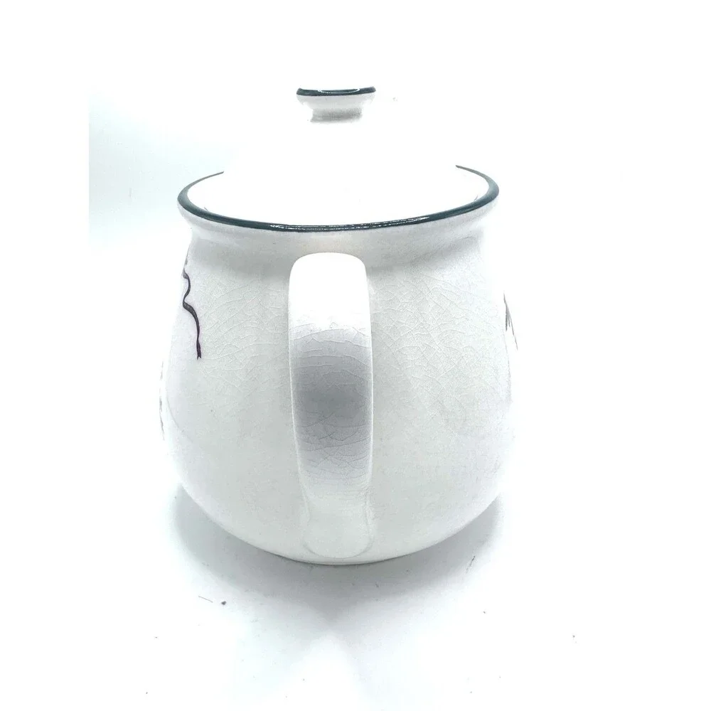 Vintage O’Tannenbaum Teapot The Cellar MPD 1992 Japan Christmas Crazing